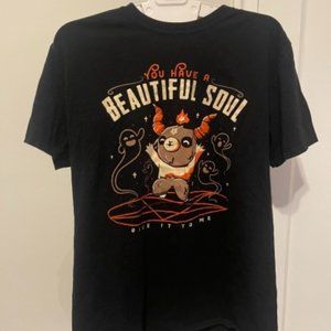 Baphomet Punk Tshirt Kawaii Size Medium